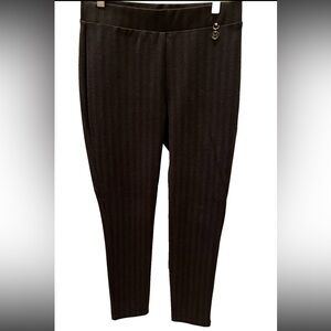 Tommy Hilfiger Leggings Gray Tweed Pattern Striped Women's Size 4